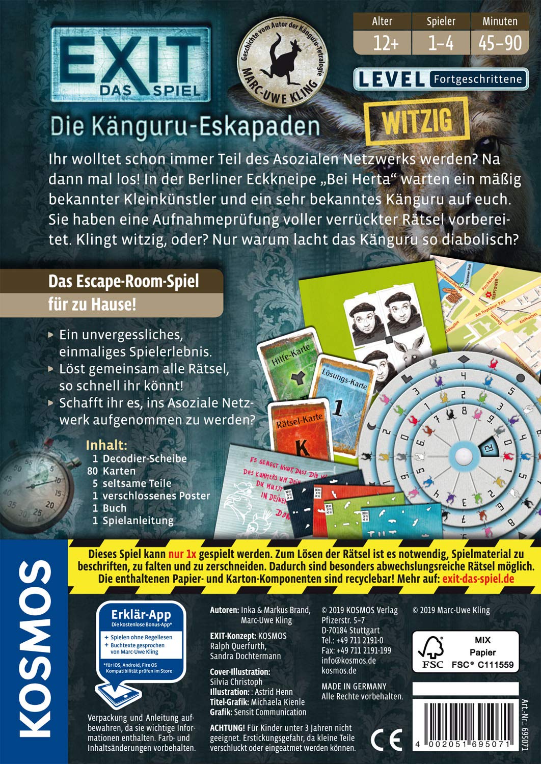 Kosmos 695071 - EXIT - Das Spiel: Die Känguru-Eskapaden Kosmos 695071 - EXIT - Das Spiel: Die Känguru-Eskapaden